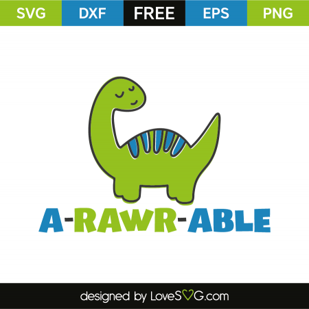 Rawrsome Dinosaur | Lovesvg.com