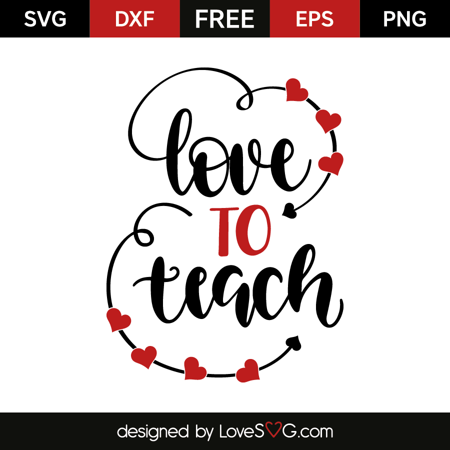 Love to teach | Lovesvg.com