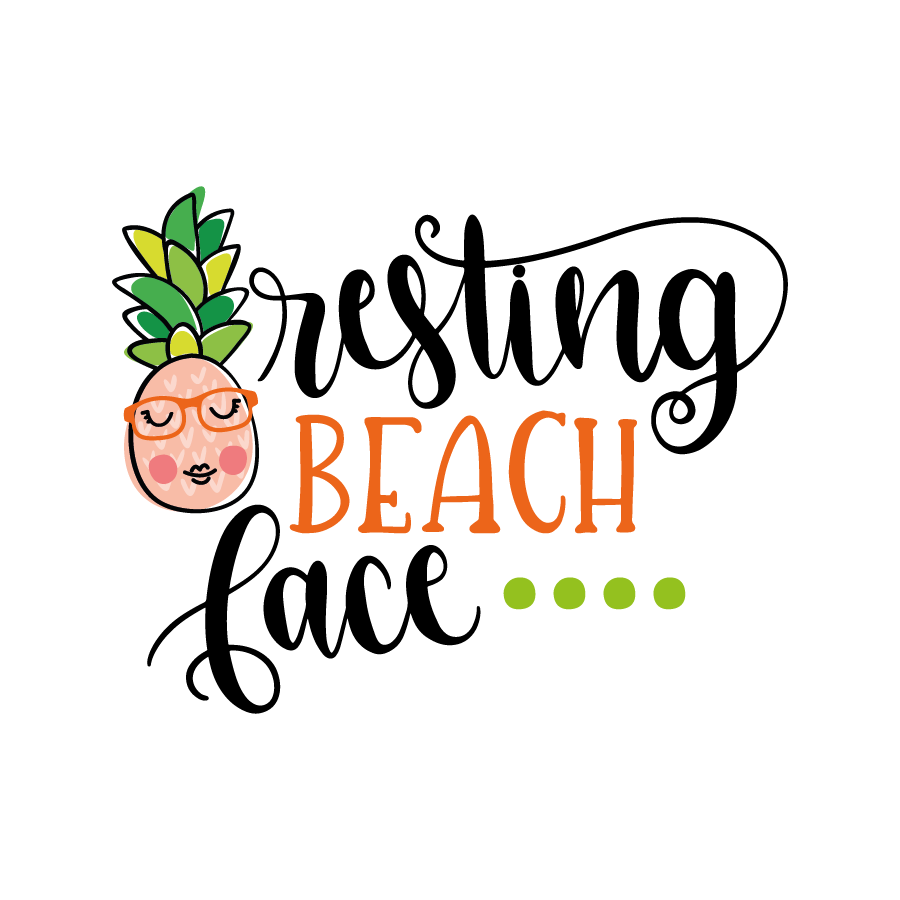Resting beach face
