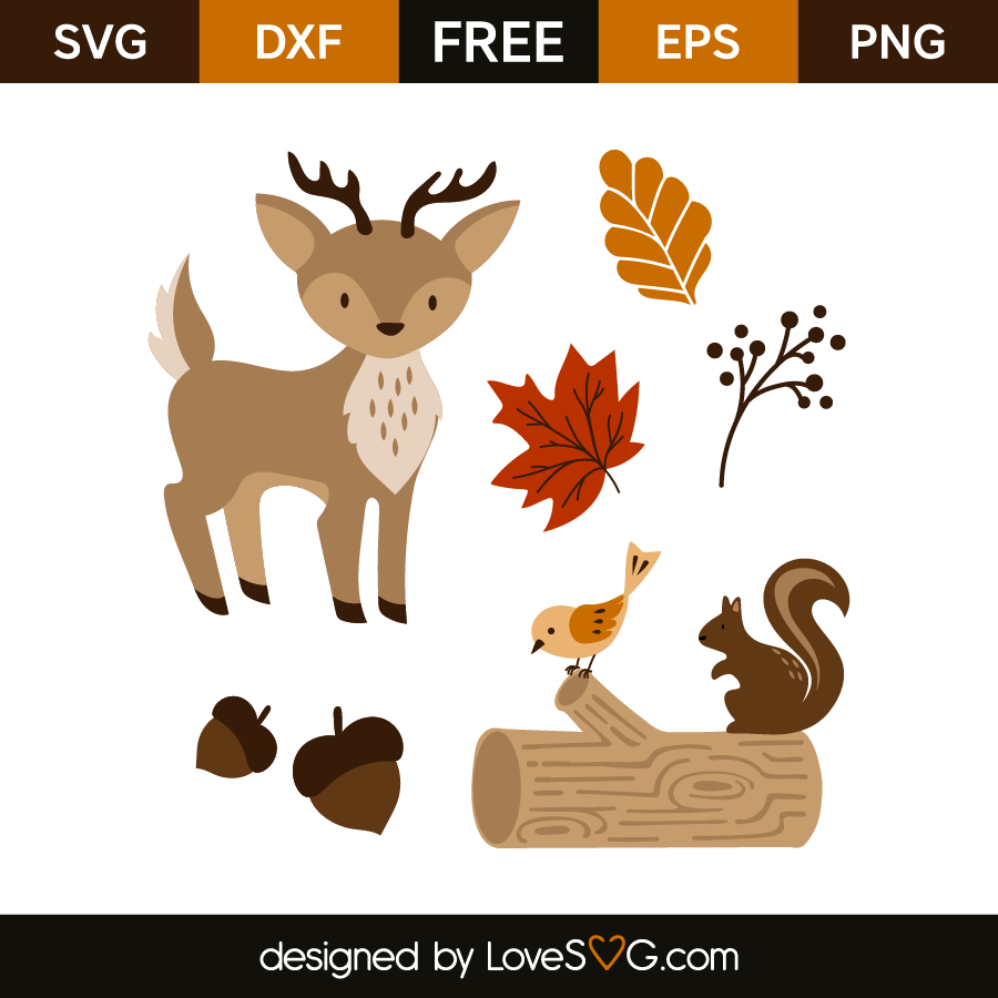 Download Autumn Animals & elements | Lovesvg.com