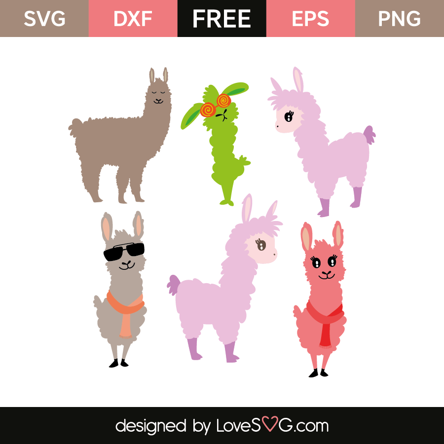 Llama designs | Lovesvg.com