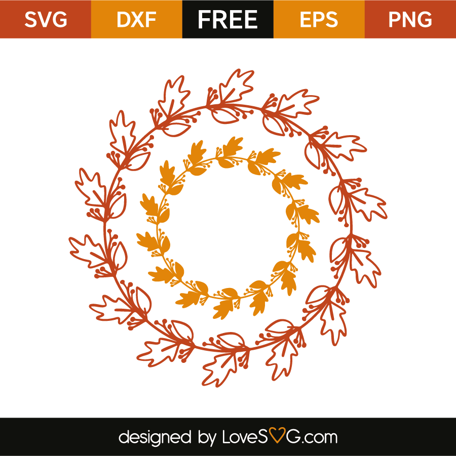 Download Autumn monogram frame | Lovesvg.com