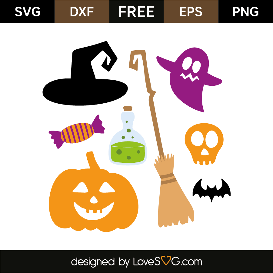 Halloween elements | Lovesvg.com