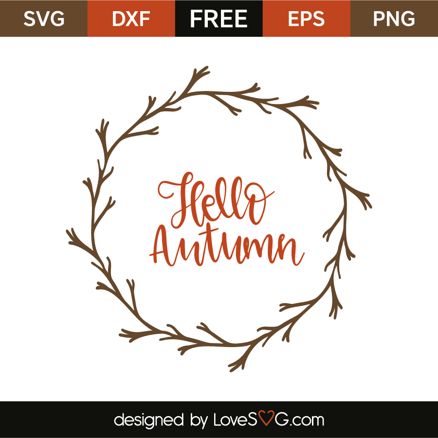 Download Hello Autumn monogram frame | Lovesvg.com