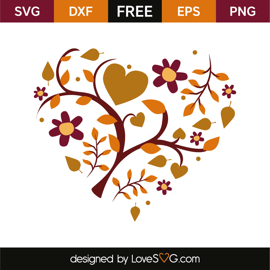 Fall heart | Lovesvg.com