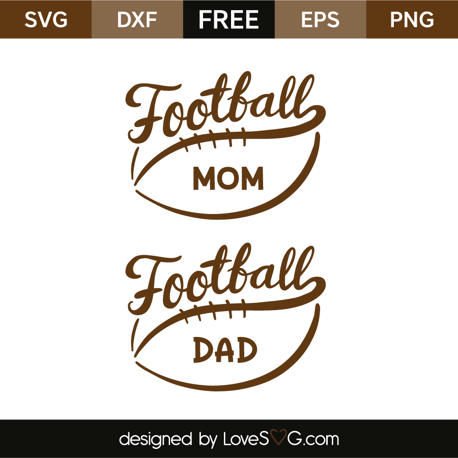 Download Football Mom and Football Dad | Lovesvg.com
