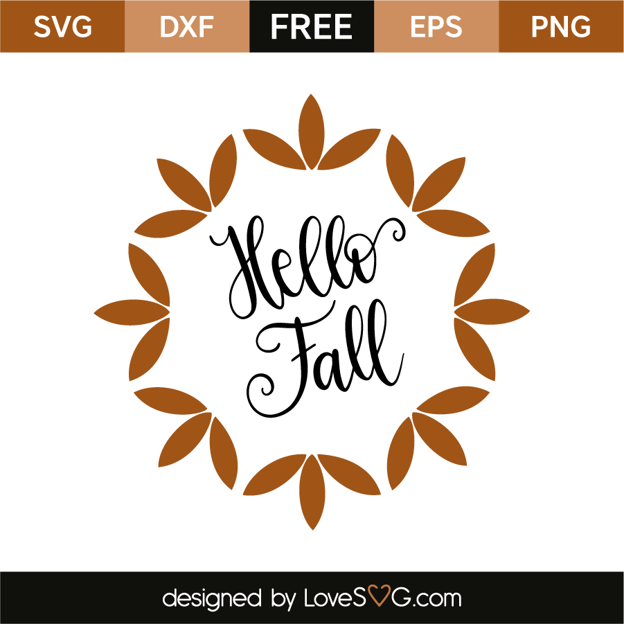 Download Hello Fall Monogram Frame | Lovesvg.com