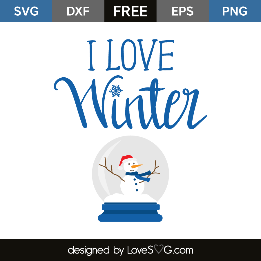 Download I love winter | Lovesvg.com