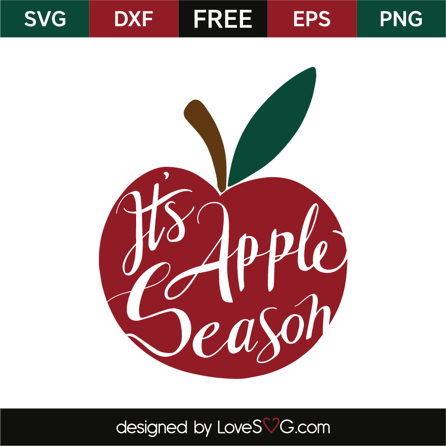 Download It's apple season | Lovesvg.com