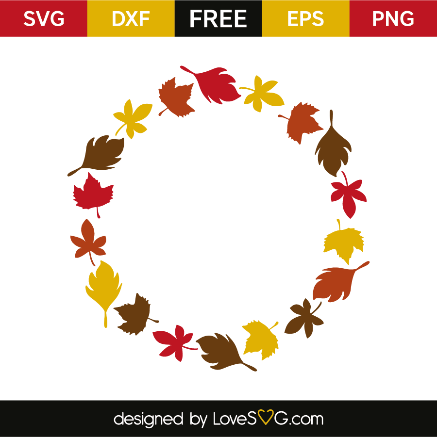 Download Leaves monogram frame | Lovesvg.com