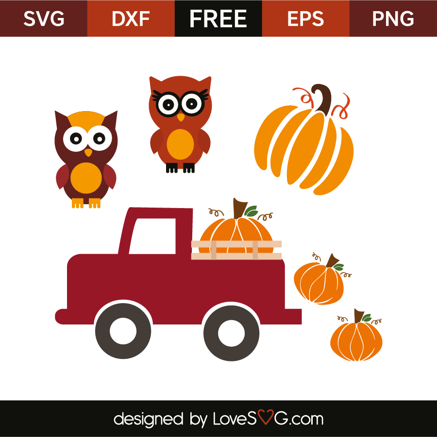 Pumpkins truck | Lovesvg.com