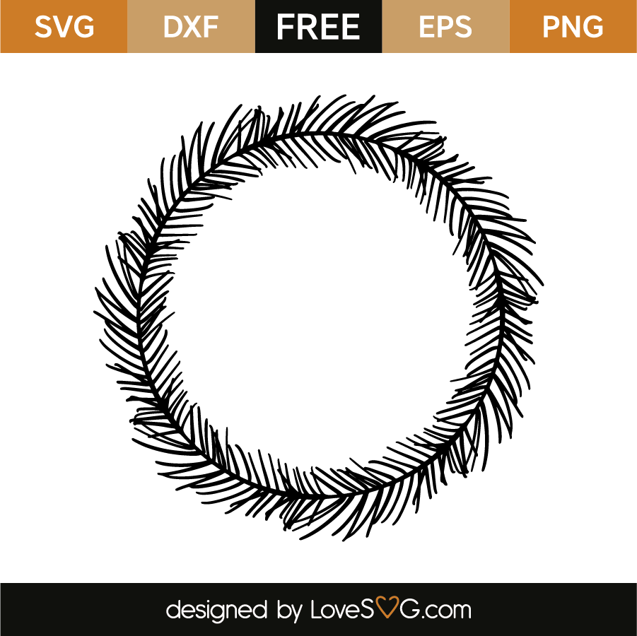 Download Wreath of fir branches | Lovesvg.com