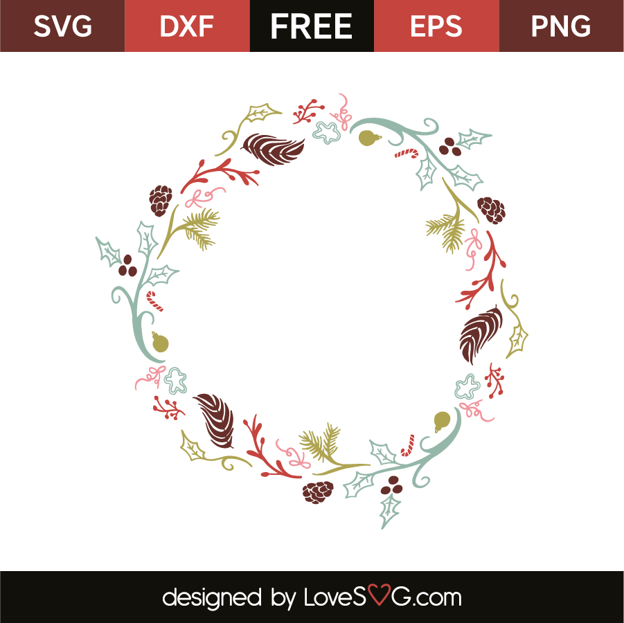 Download Christmas monogram frame | Lovesvg.com