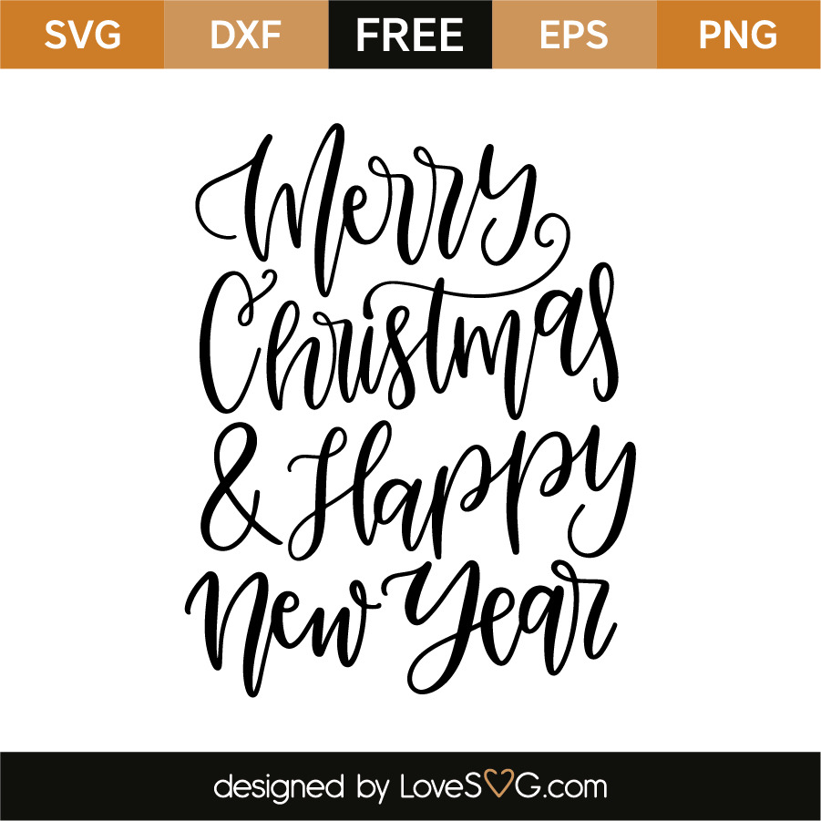 Download Merry Christmas and happy New Year | Lovesvg.com
