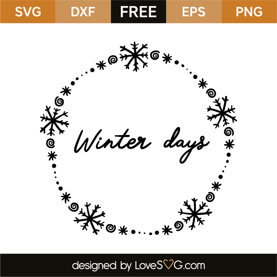 Download Wreath: Winter days | Lovesvg.com
