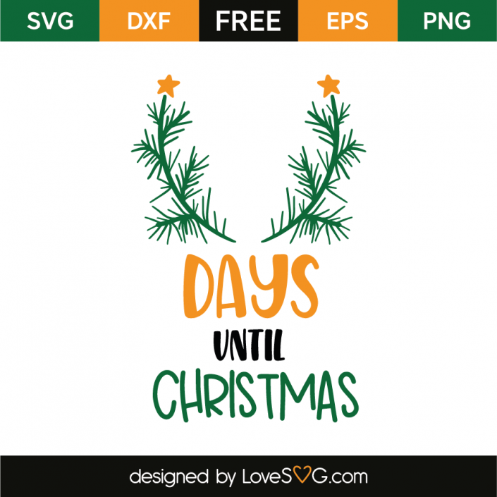 Days until Christmas | Lovesvg.com