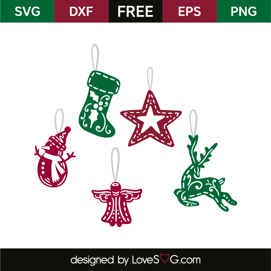 Download Christmas ornaments | Lovesvg.com