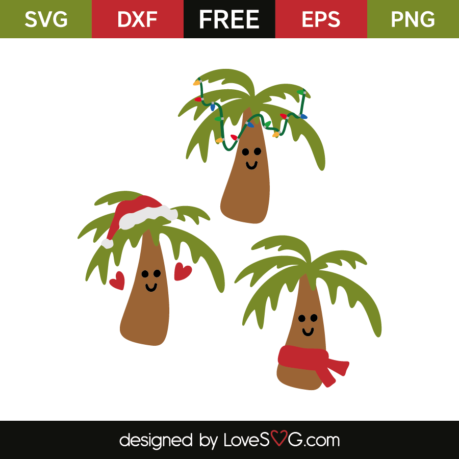 Download Christmas palm trees | Lovesvg.com