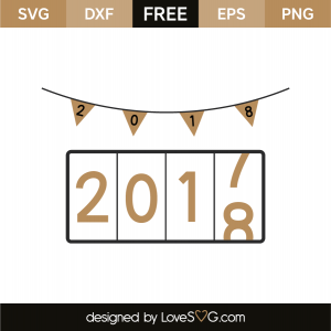 New Year 2018 countdown | Lovesvg.com