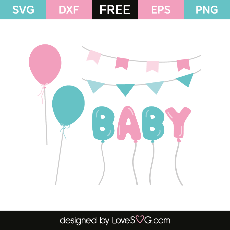 Baby shower elements | Lovesvg.com