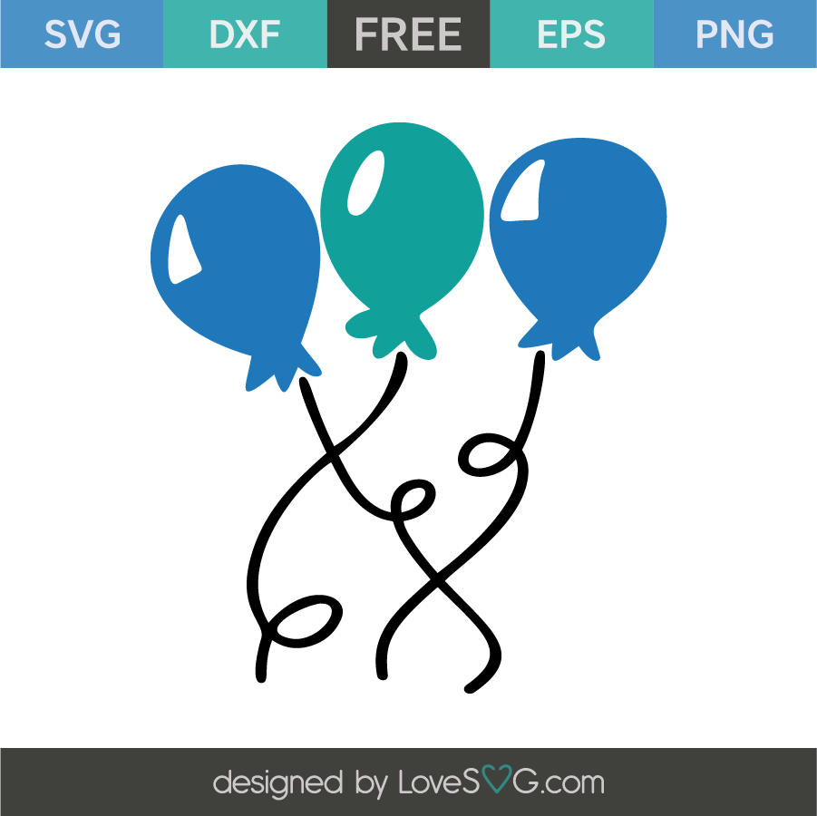 Birthday balloons | Lovesvg.com