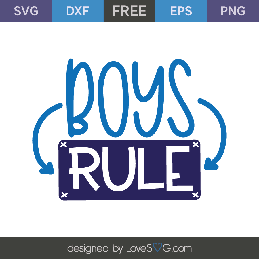 Download Boys rule | Lovesvg.com