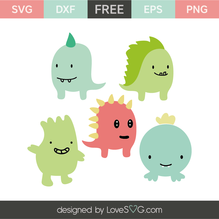 Download Cute little monsters | Lovesvg.com