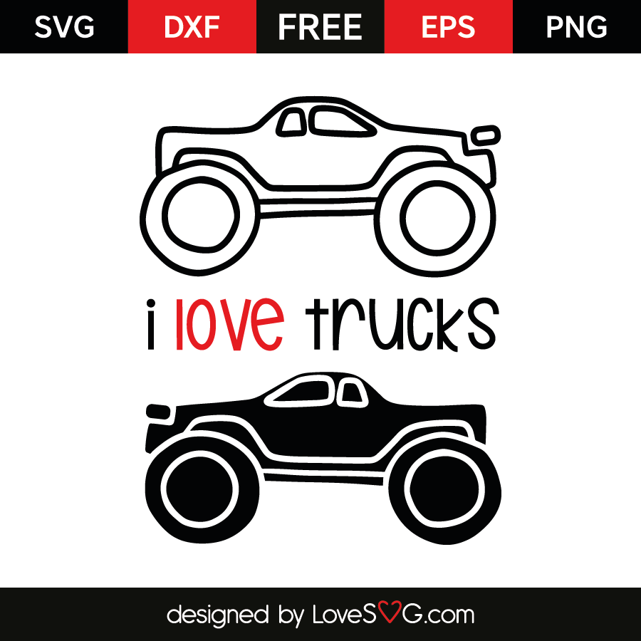 Download I love trucks | Lovesvg.com