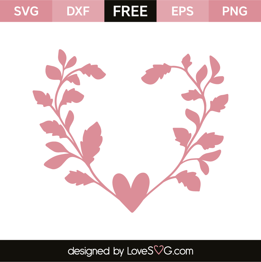 Download Heart leaves branch | Lovesvg.com