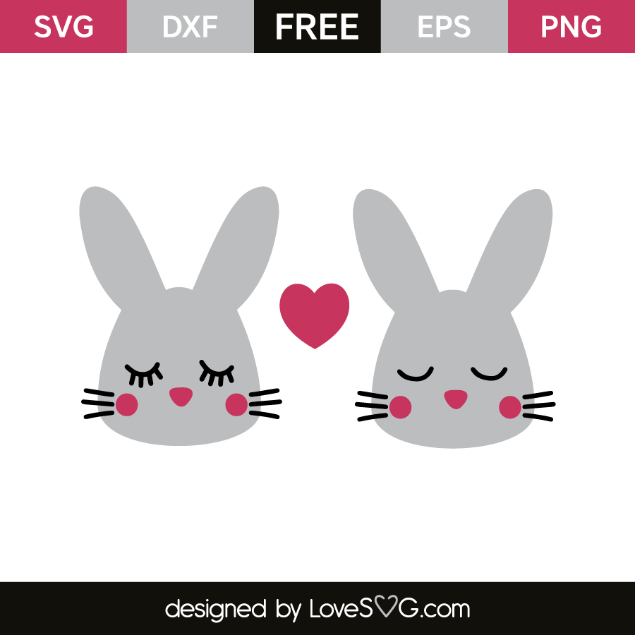 Download Cute little rabbits | Lovesvg.com