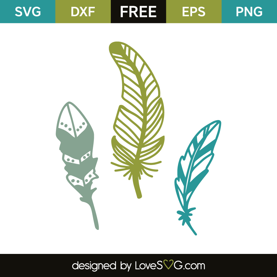 Free Feather Svg Cut File