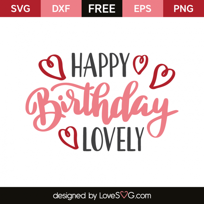 Free Free Happy Birthday Free Svg File 546 SVG PNG EPS DXF File