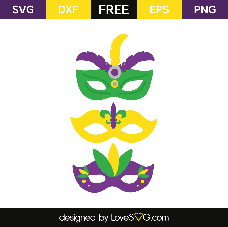 Download Mardi gras masks | Lovesvg.com