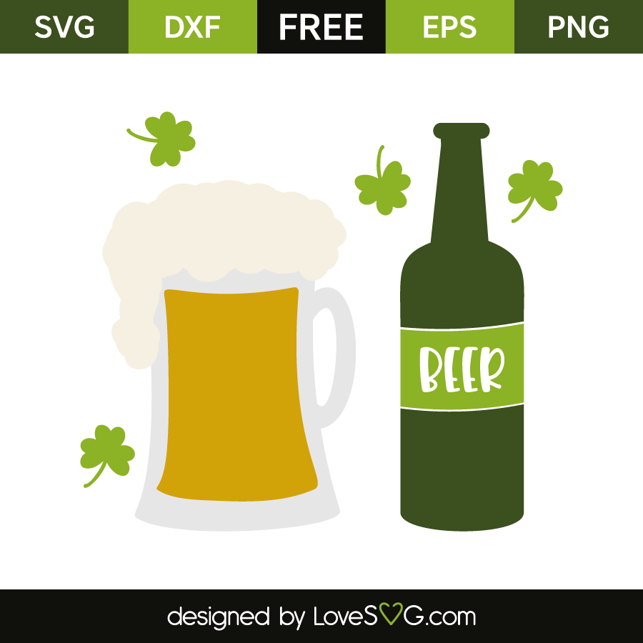 Download Saint-Patrick's beers and bottle | Lovesvg.com