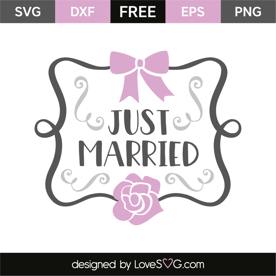 Download Just married | Lovesvg.com