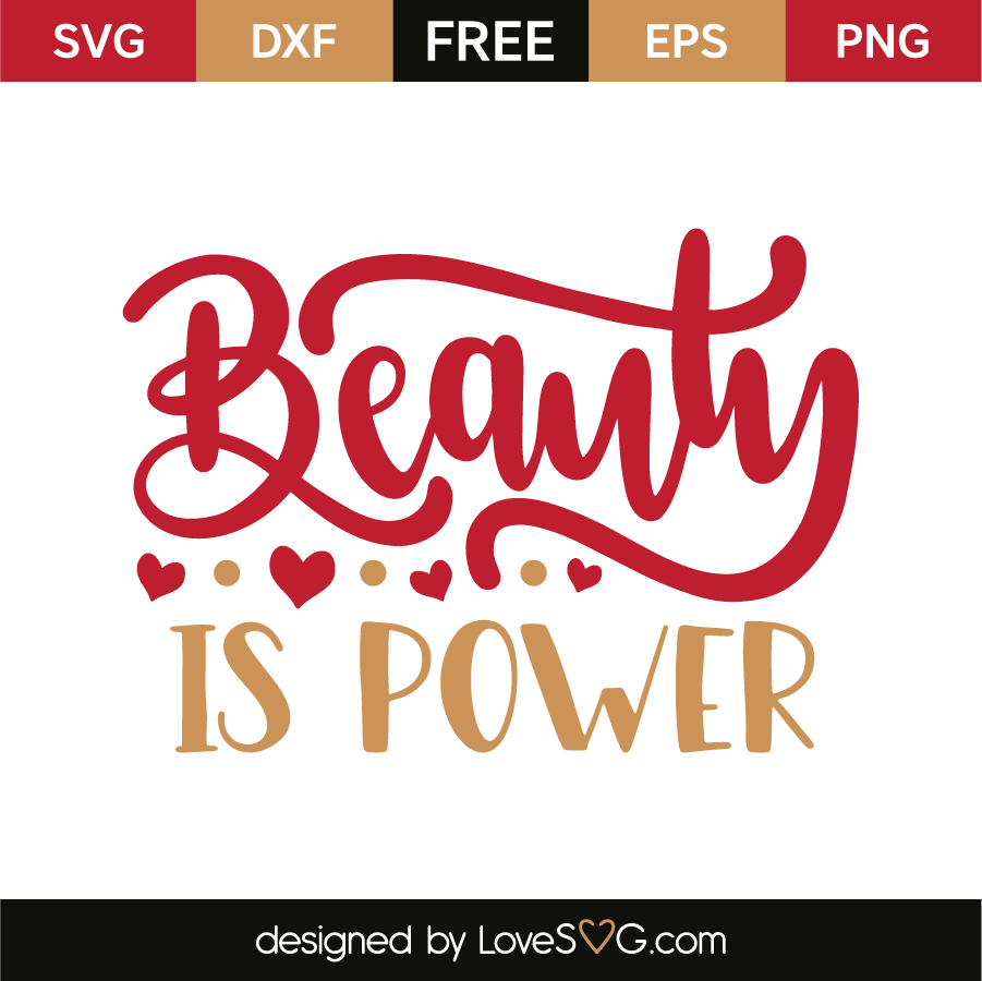 Download Beauty is power | Lovesvg.com