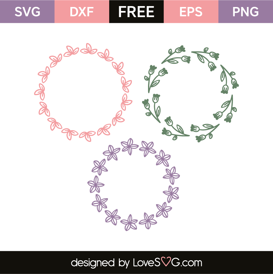 Download Flowers monogram frames | Lovesvg.com