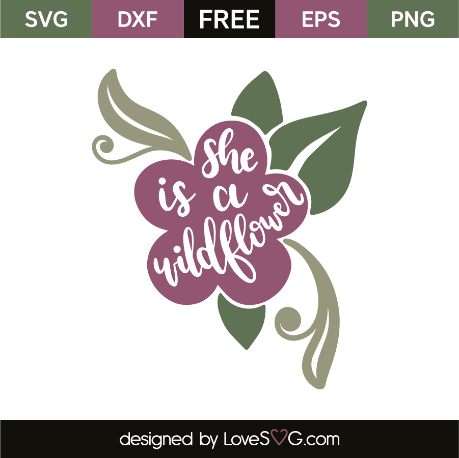 Download She is a wildflower | Lovesvg.com