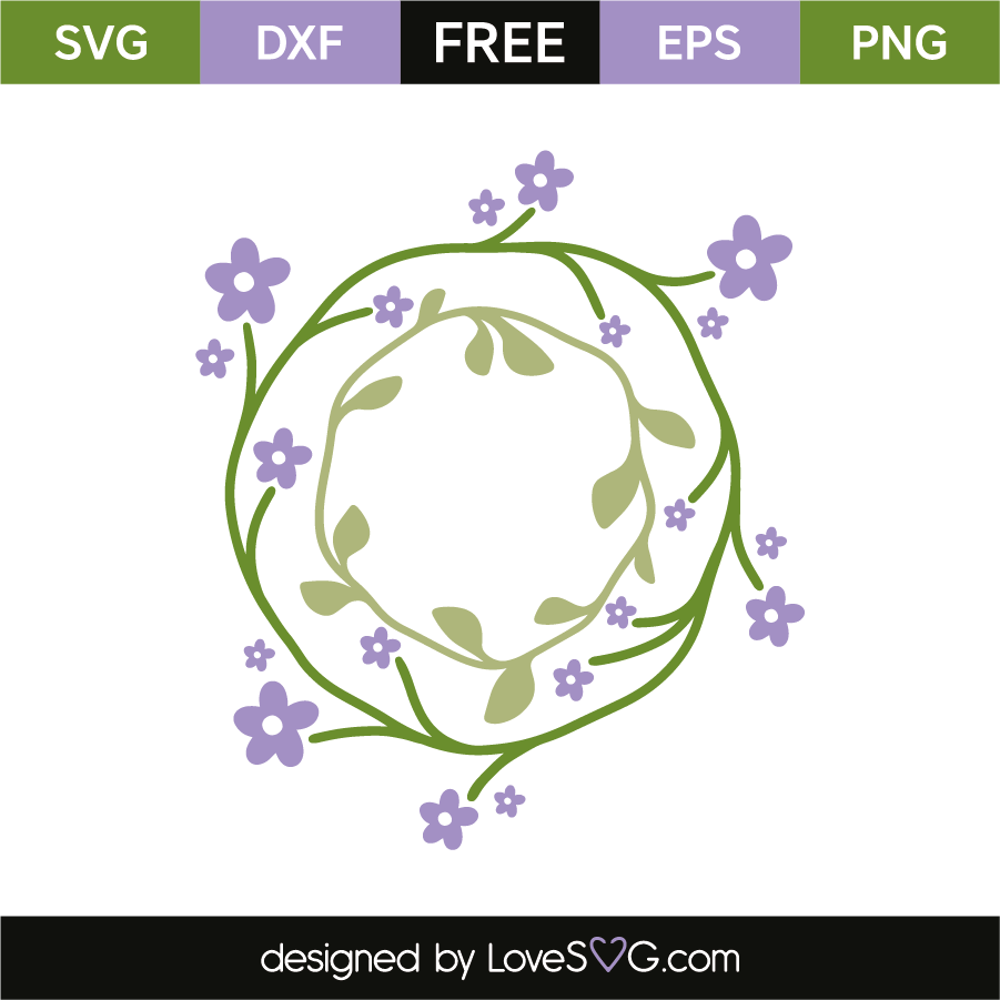 Free Free 121 Flower Monogram Frame Svg Free SVG PNG EPS DXF File