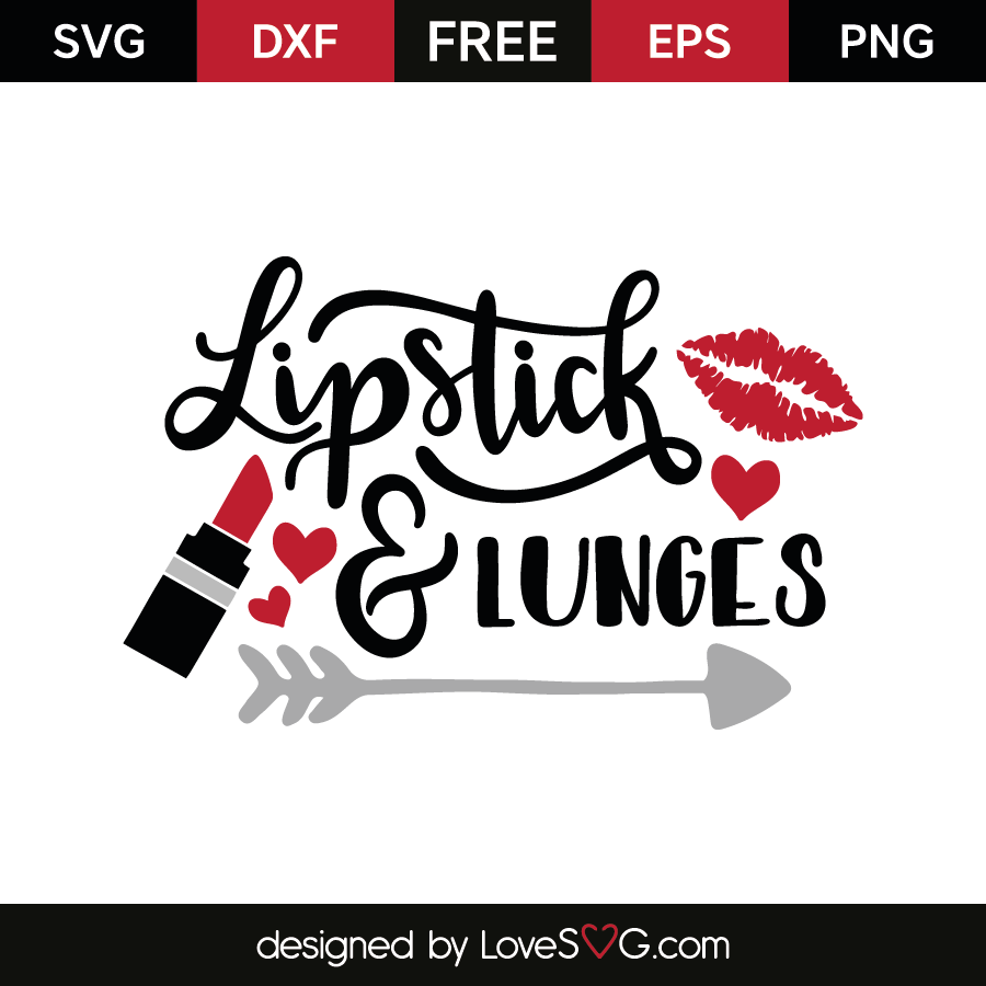 Download Lipstick & lunges | Lovesvg.com