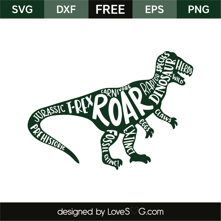 Download Dinosaur and words | Lovesvg.com