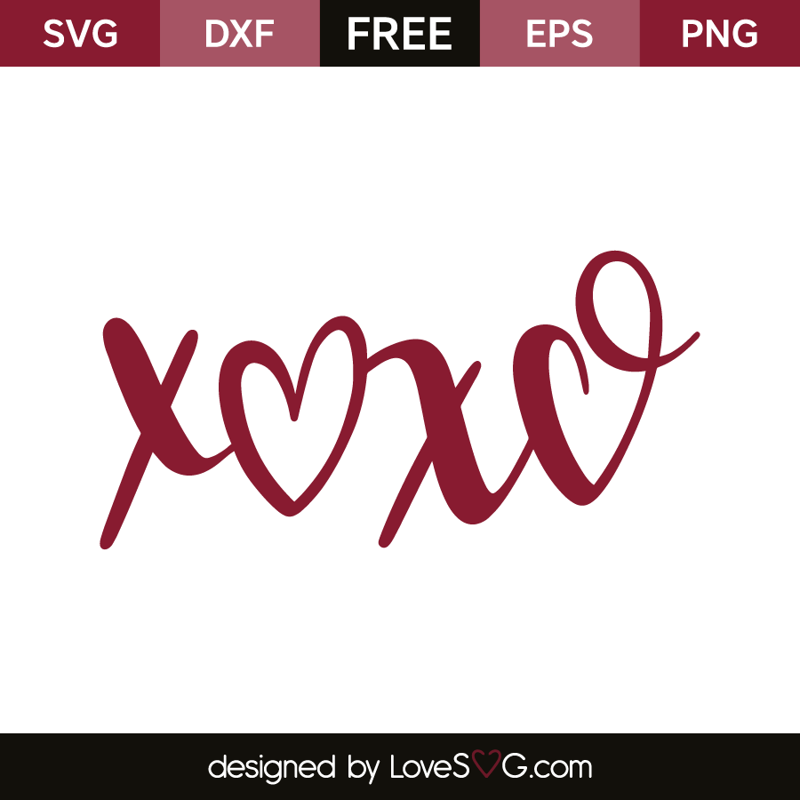 xoxo | Lovesvg.com
