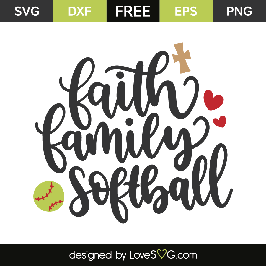 Download Faith family softball | Lovesvg.com