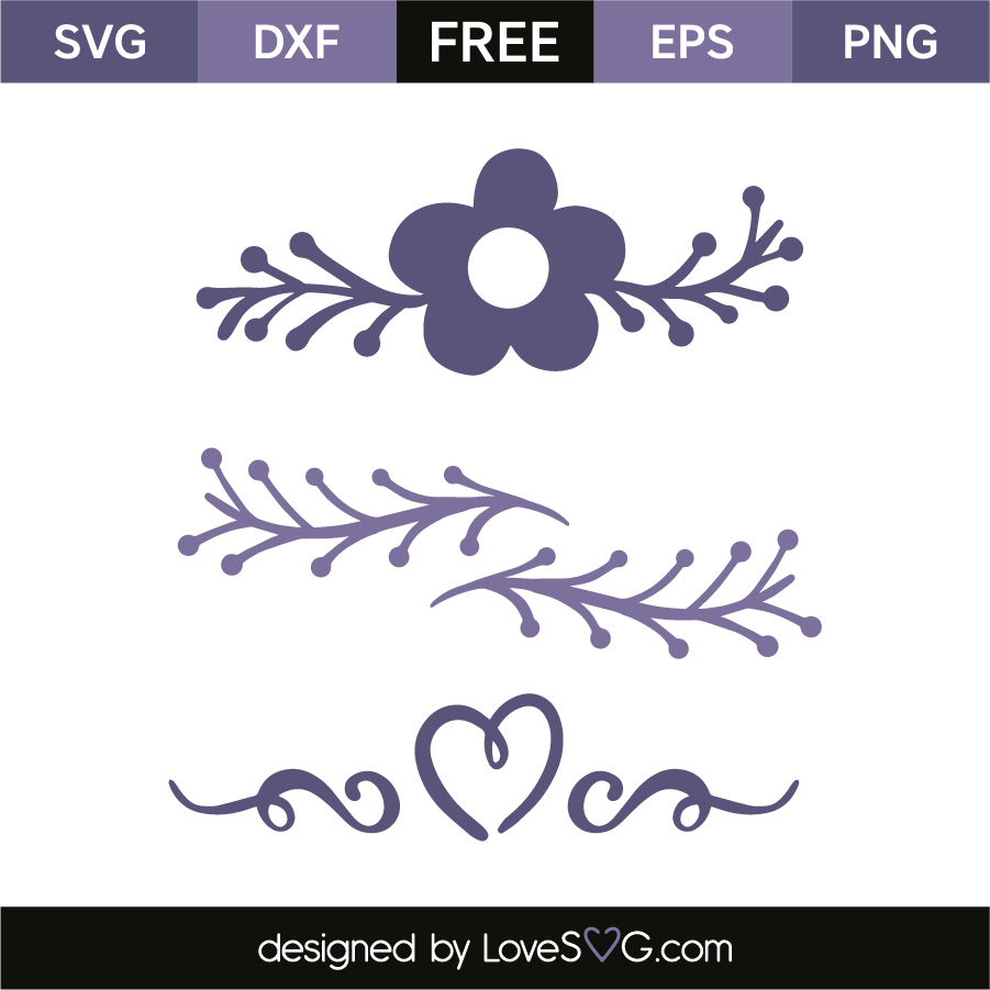 Free Free 53 Floral Elements Svg SVG PNG EPS DXF File