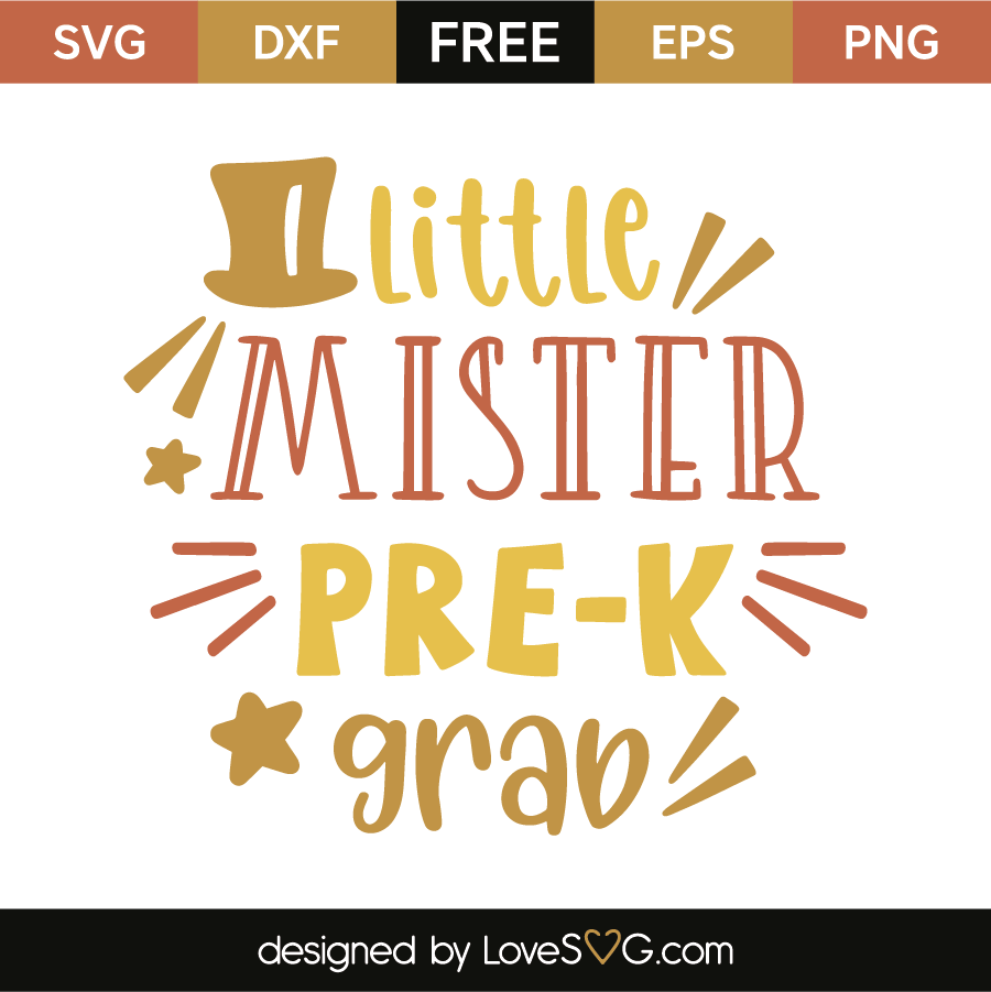 Download Little mister pre-k grad | Lovesvg.com