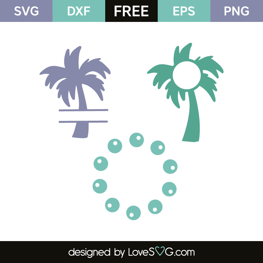 Download Palm monogram frames | Lovesvg.com