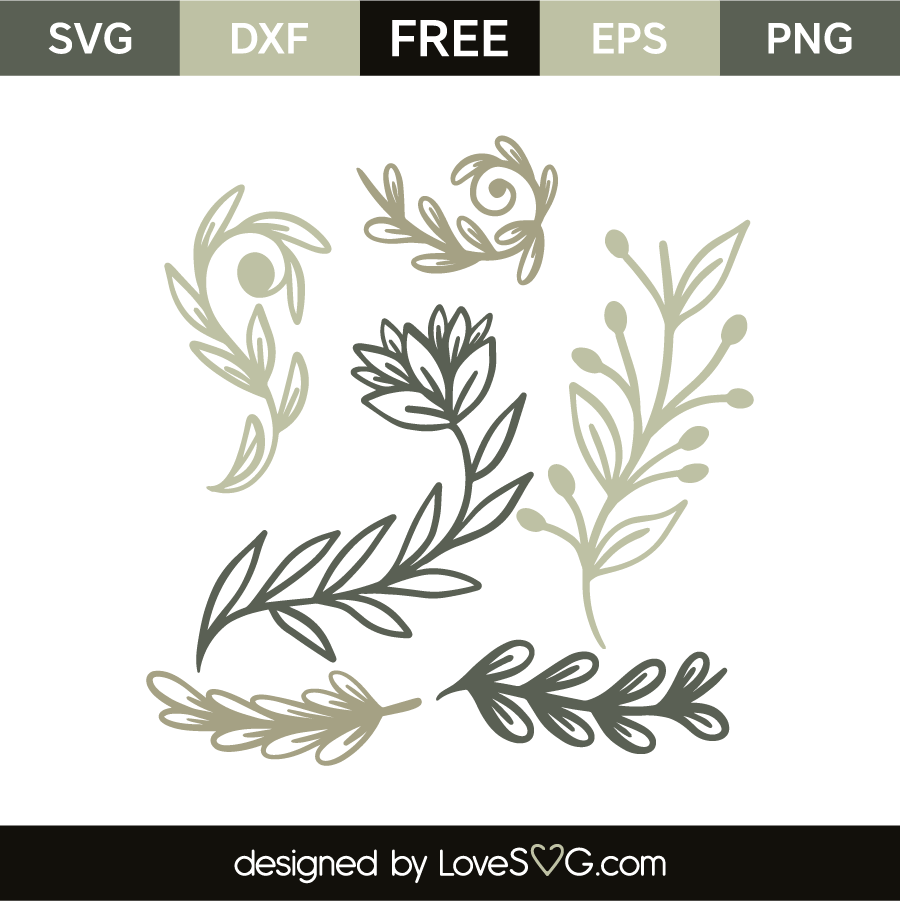 Download Floral elements | Lovesvg.com