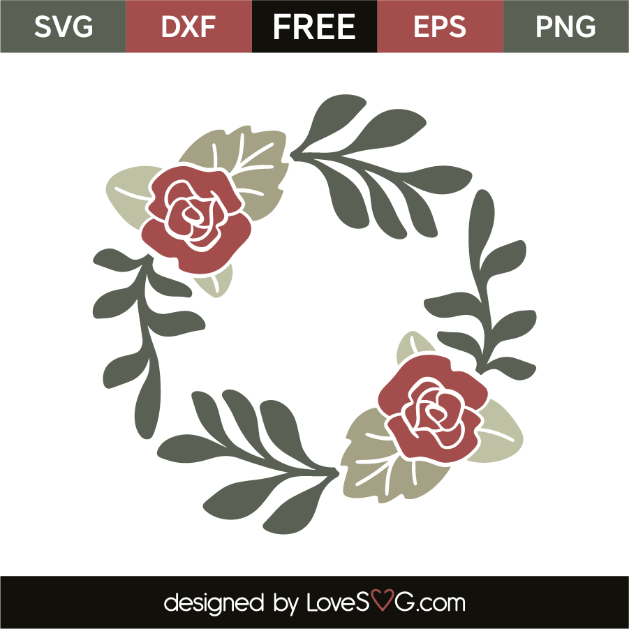 Download Flowers monogram frame | Lovesvg.com