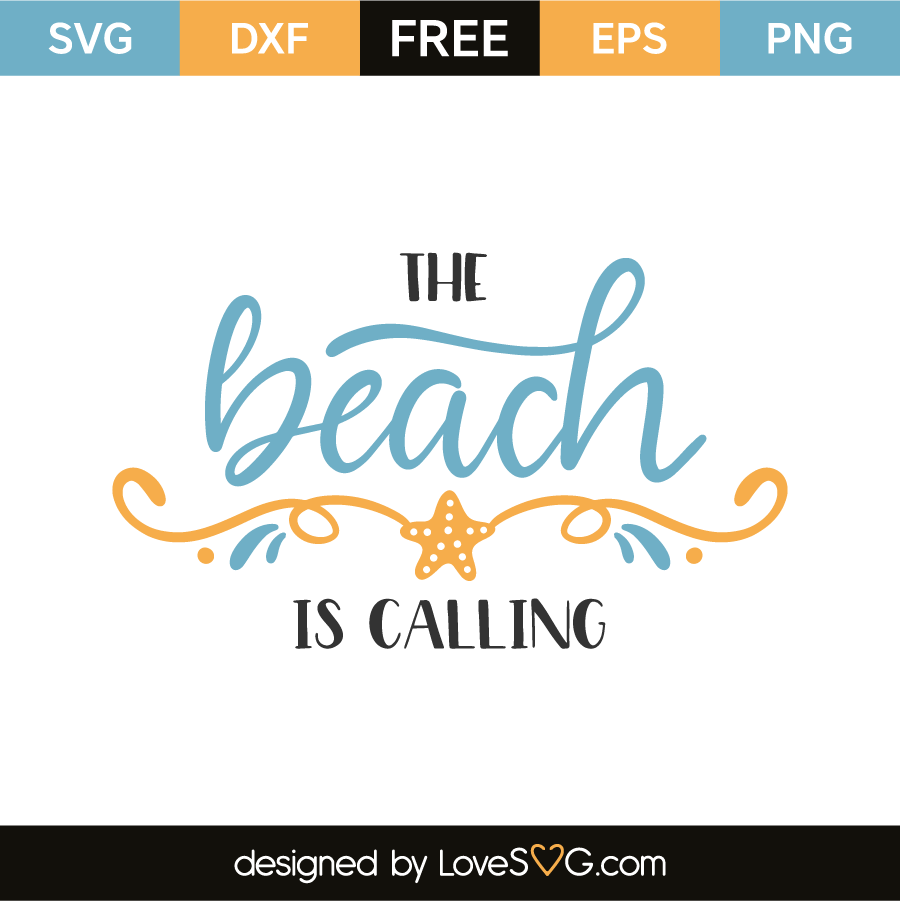Download The beach is calling | Lovesvg.com