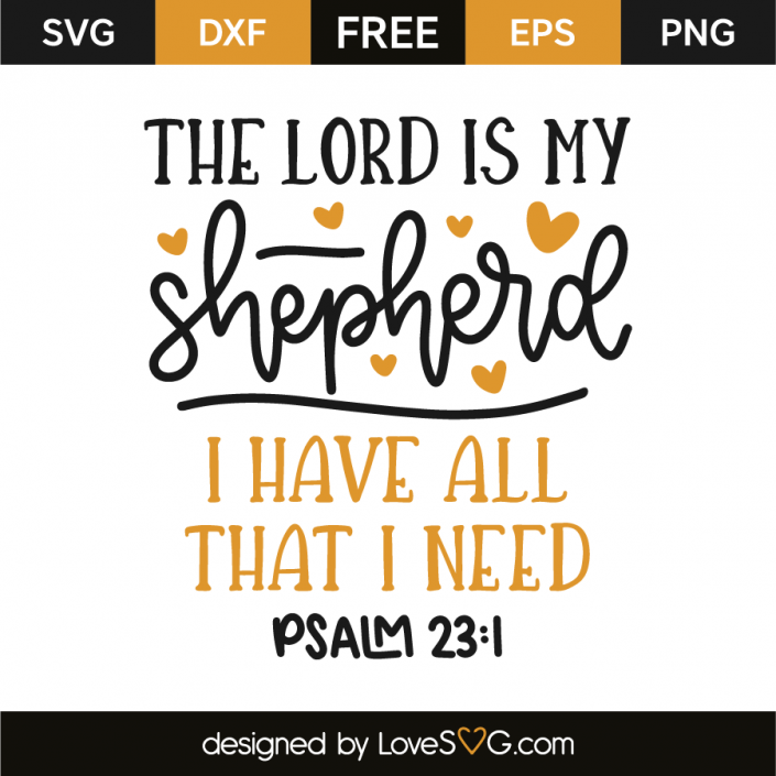 Psalm 23:1 | Lovesvg.com